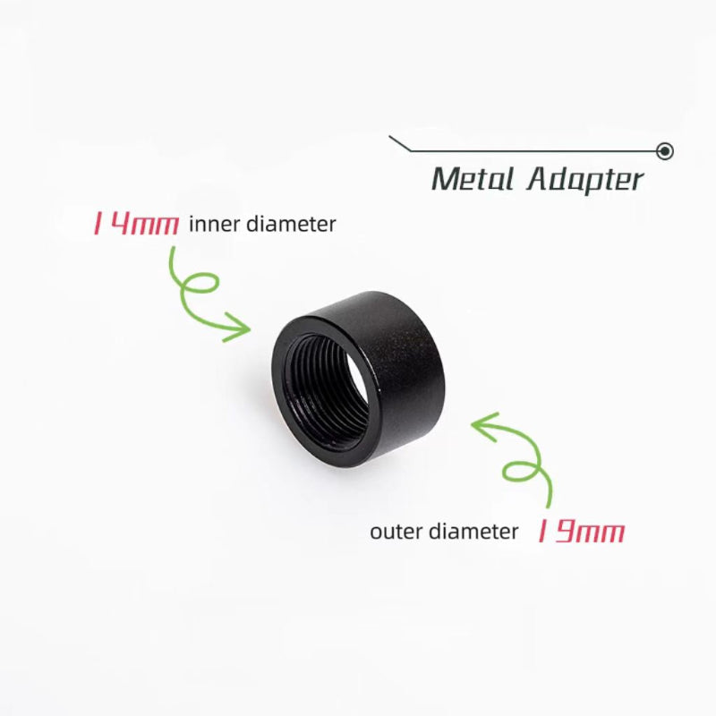 14mm CCW to 19mm straight plug