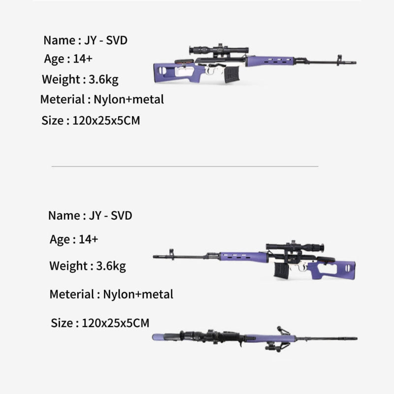 JY SVD Bolt Action Toy Sniper Rifle