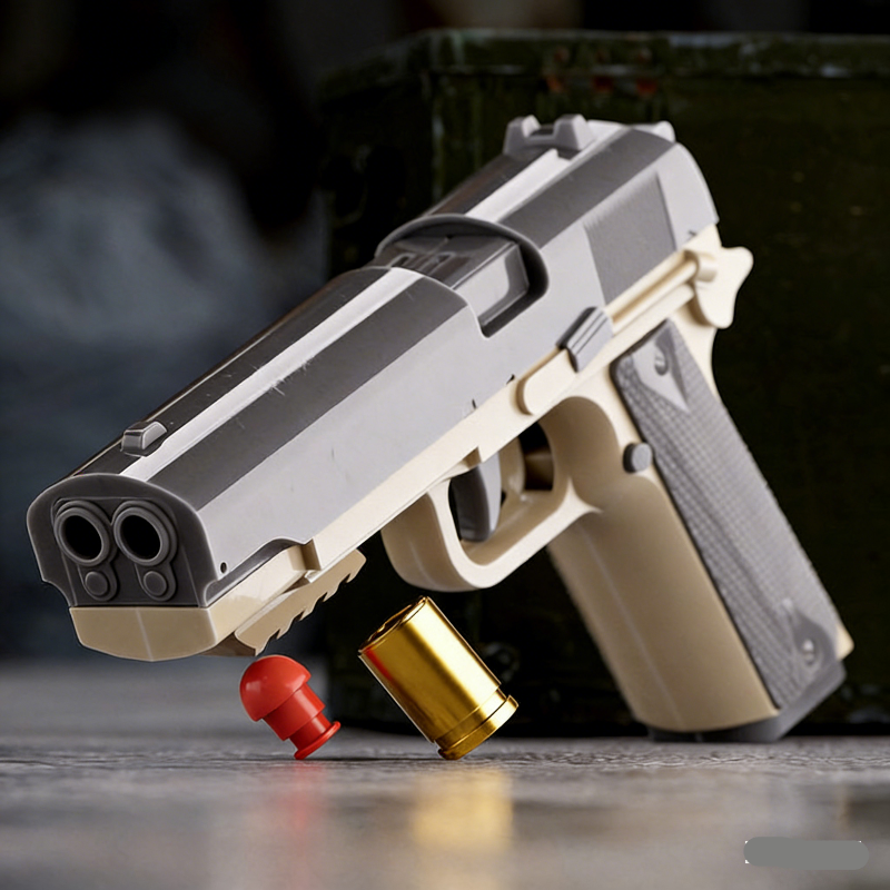 MJT Double Barrel 1911 Nerf Pistol