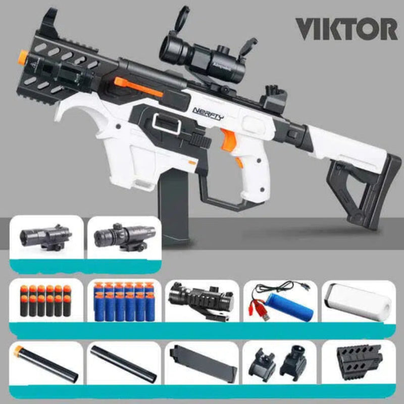 Sembylon Kriss Vector White Nerf SMG