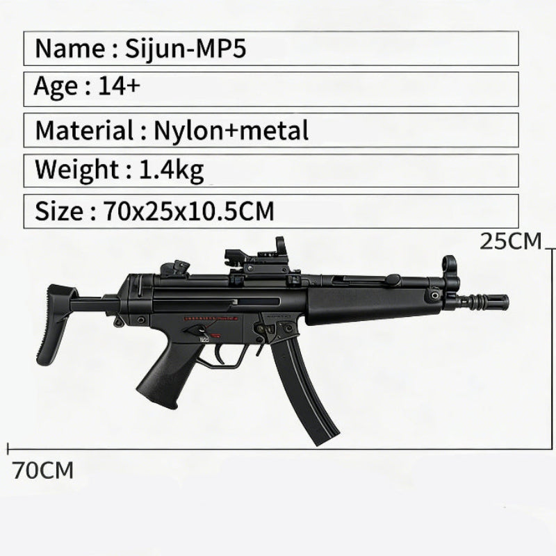 Sijun MP5 Black Gel Ball Blaster SMG