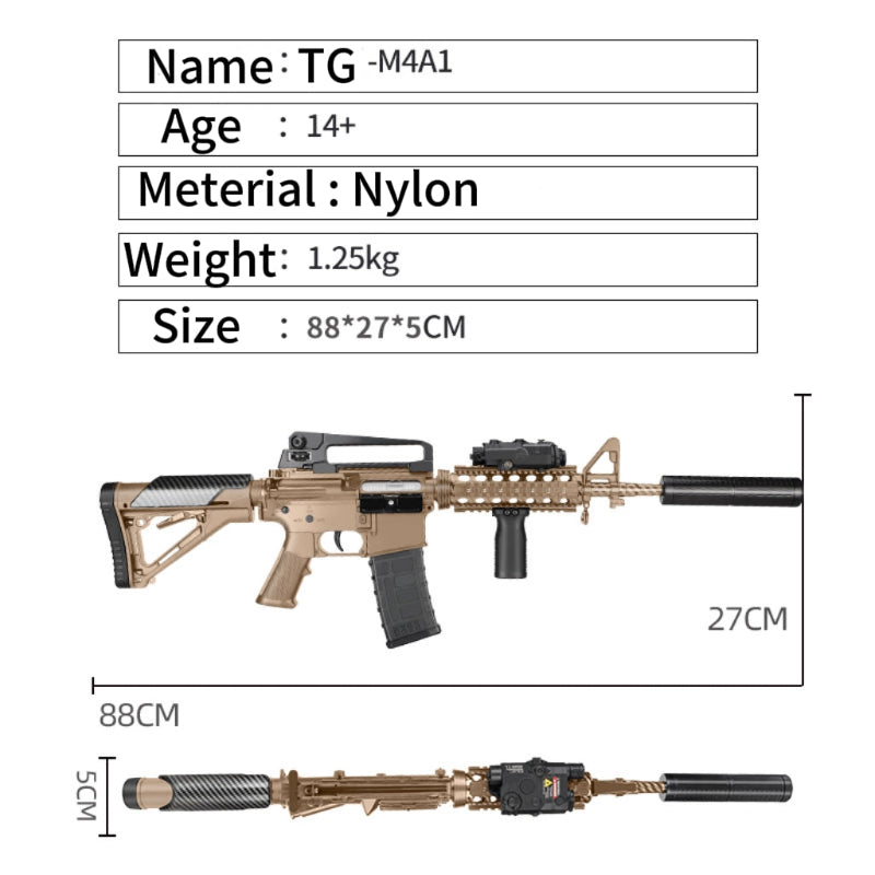 TG M4A1 Electric Dual Modes Gel Blaster