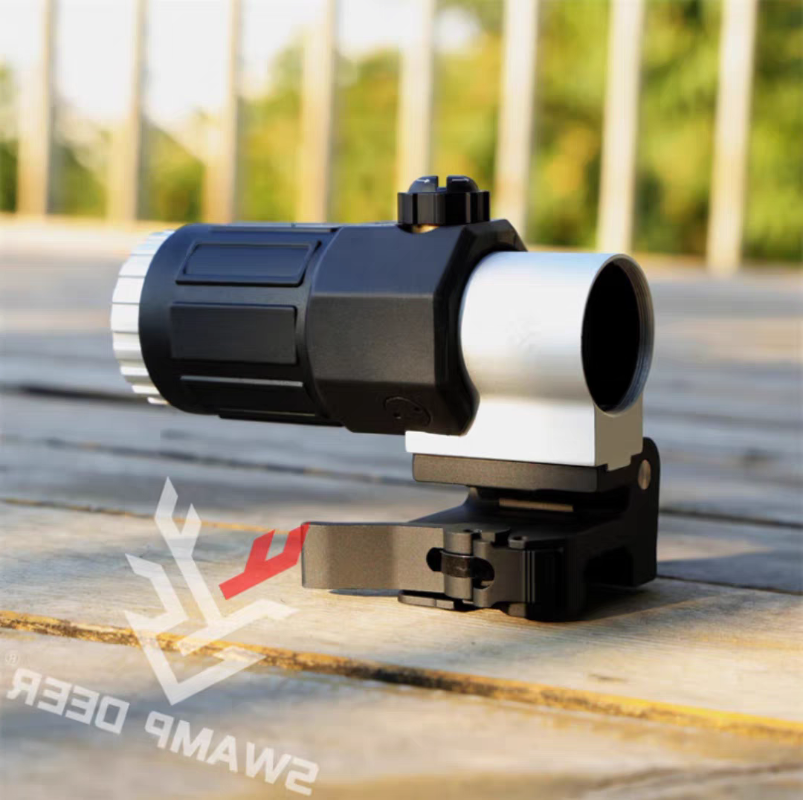 White_SWAMP_DEER_Flip_Up_3x_G33_Scope