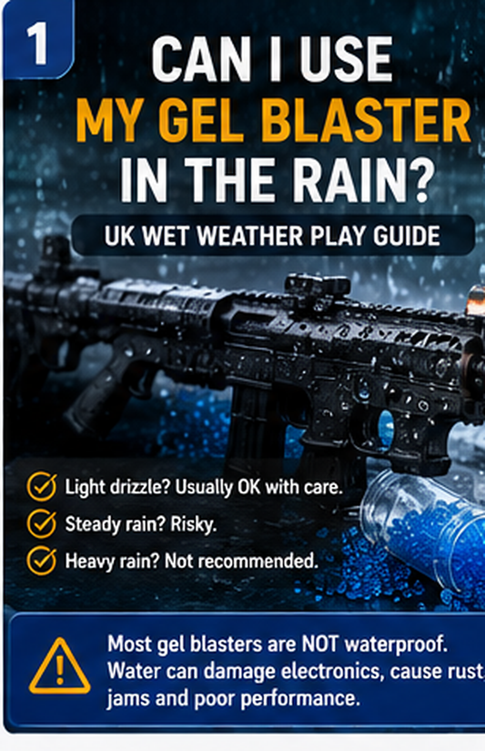 Can I Use My Gel Blaster in the Rain? UK Wet Weather Play Guide