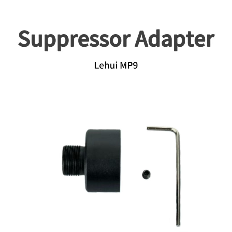 14MM CCW Thread Adapter For Lehui MP9 Gel Blaster