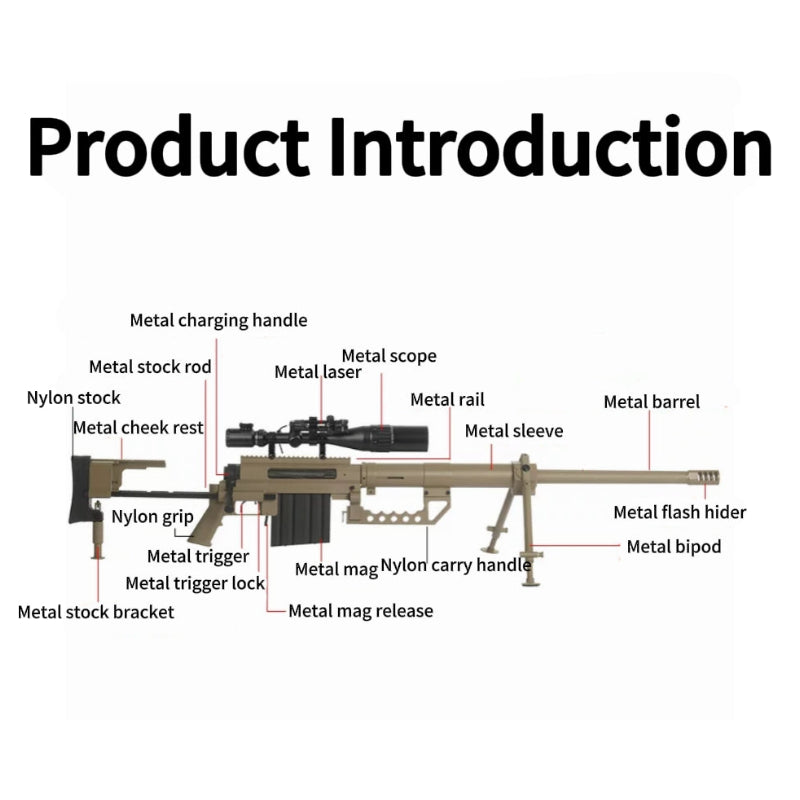 2-In-1 JY M200 Shell Ejecting Nerf Sniper