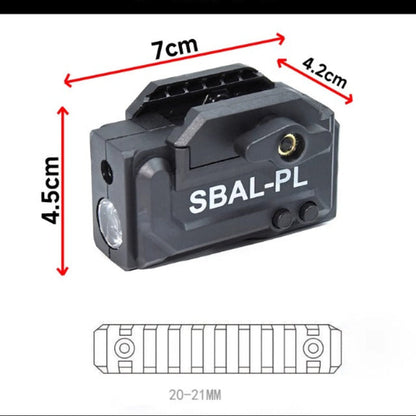 2-In-1 Tactical Flashlight with Laser