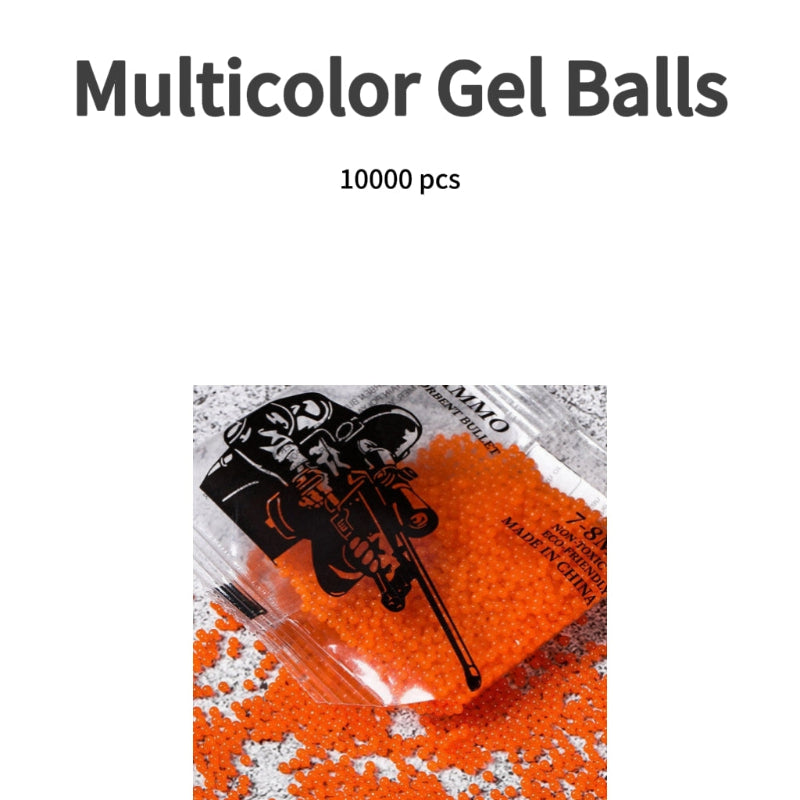 7–8mm Hardened Multicolor Gel Balls