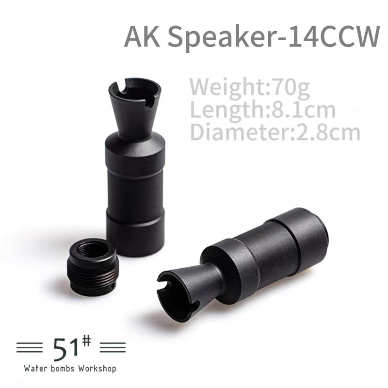 Metal Flash Hider Fire Caps 14mm CCW