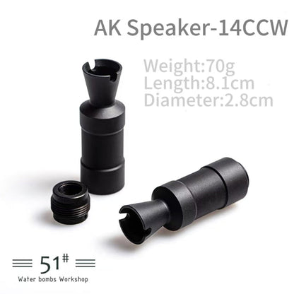 Metal Flash Hider Fire Caps 14mm CCW