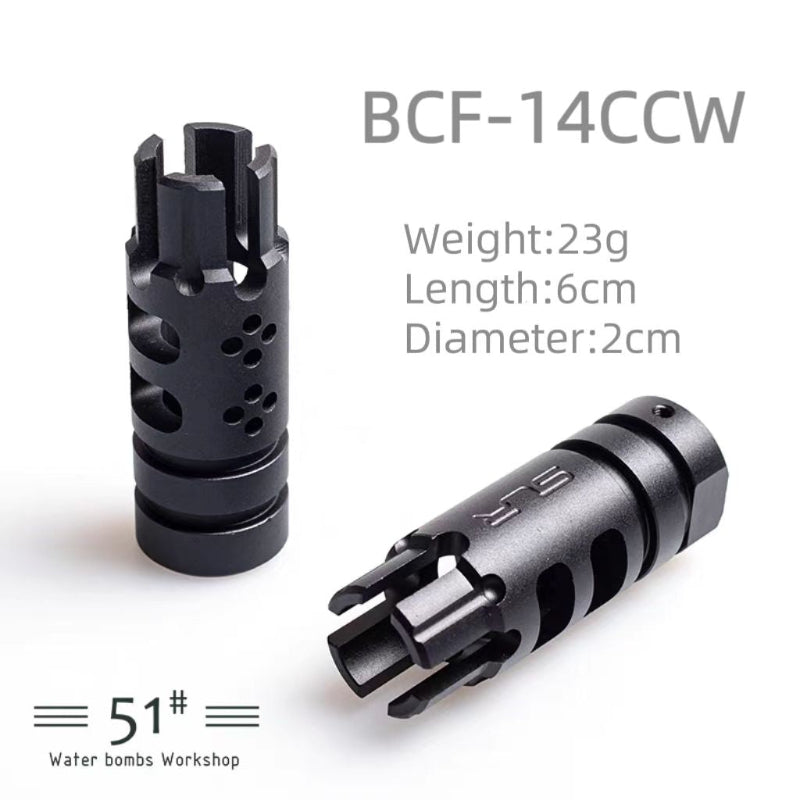 Metal Flash Hider Fire Caps 14mm CCW