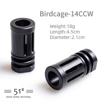 Metal Flash Hider Fire Caps 14mm CCW