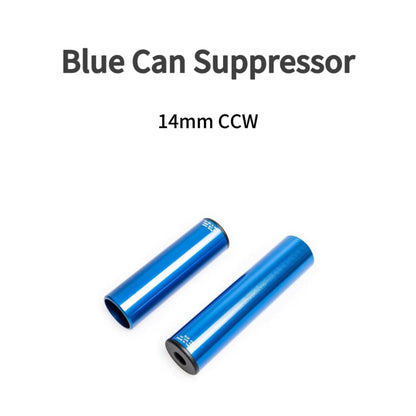 Blue Can 14mm CCW Suppressor Metal Silencer