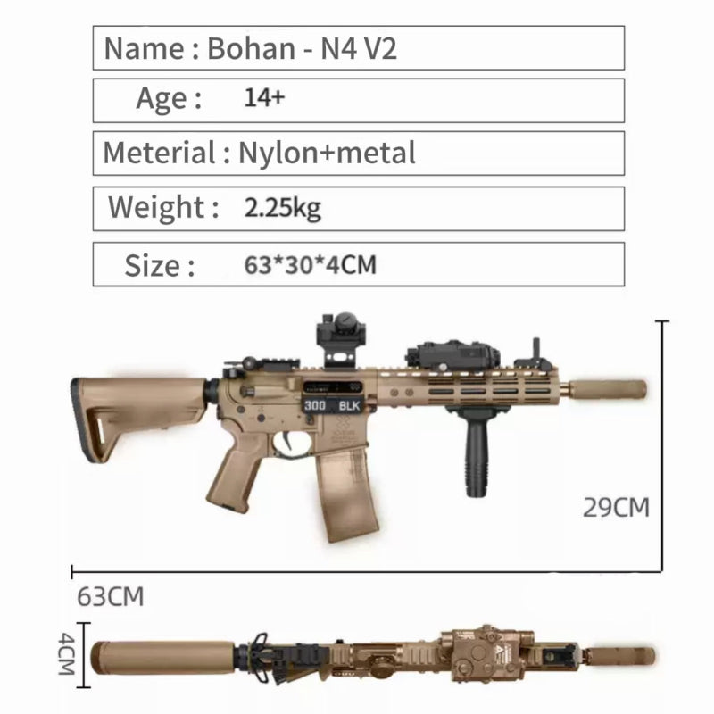 Bohan N4 V2 Gel Blaster Rifle