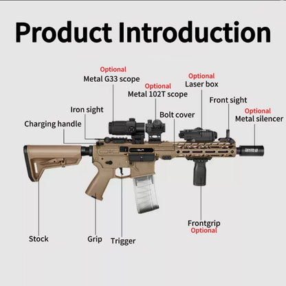 Bohan SLR 3.5 Metal Gel Blaster Rifle