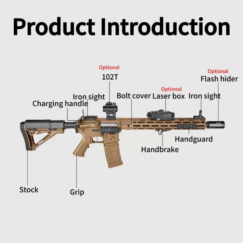 Bohan SR16 Auto Gel Blaster Rifle