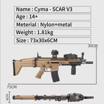CYMA 3.0 Gel Blaster SCAR With Folding Stock