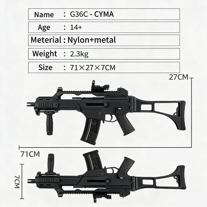 CYMA G36C JD103 Electric Gel Blaster
