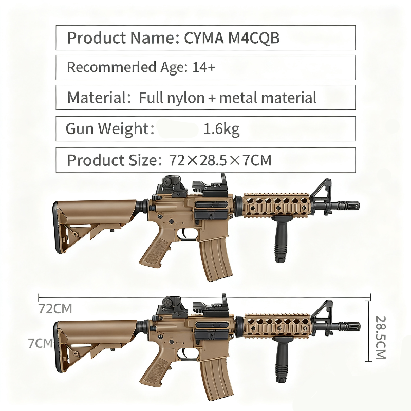 CYMA M4 CQB Gel Blaster Rifle