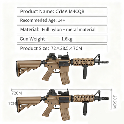 CYMA M4 CQB Gel Blaster Rifle