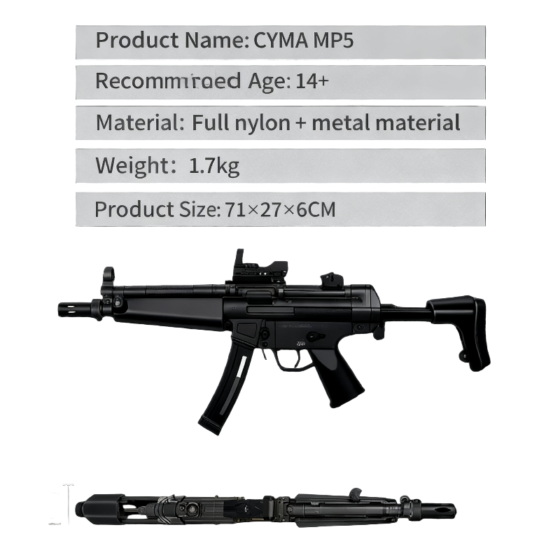 CYMA MP5 JD102 SMG Gel Blaster