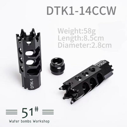 Metal Flash Hider Fire Caps 14mm CCW