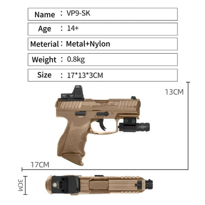DX VP9-SK Semi Auto Gel Blaster Pistol