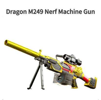 Dragon Shell-Ejecting M249 Nerf Machine Gun