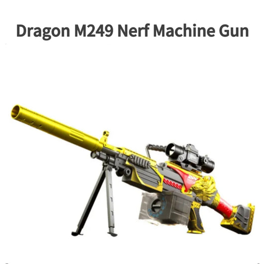 Dragon Shell-Ejecting M249 Nerf Machine Gun
