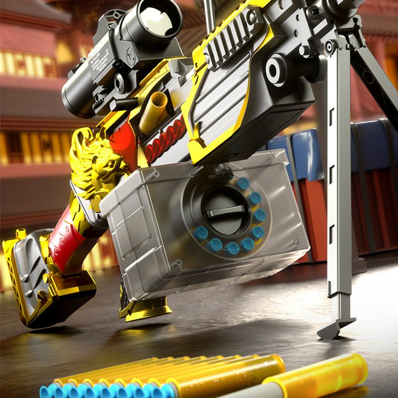 Dragon Shell-Ejecting M249 Nerf Machine Gun