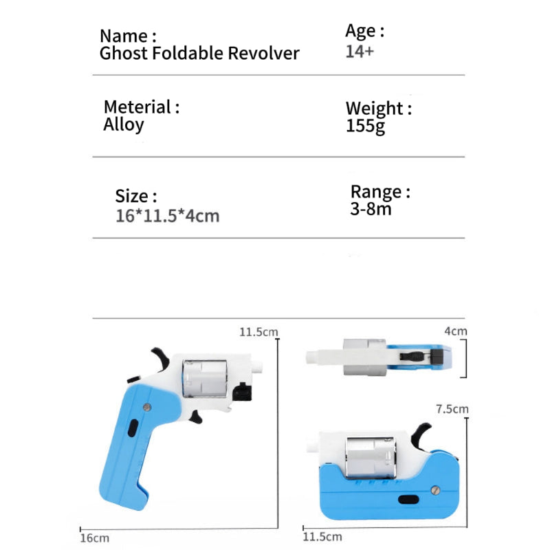 Foldable Revolver Switch Gun Nerf Pistol