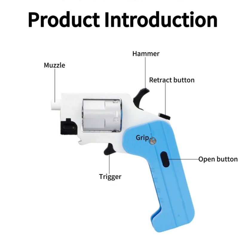 Foldable Revolver Switch Gun Nerf Pistol