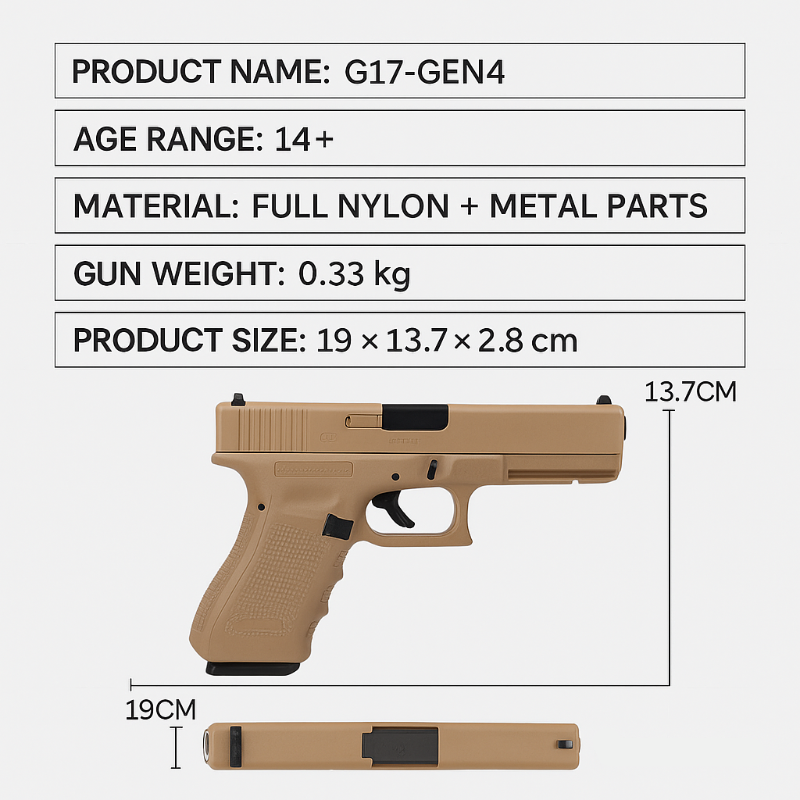 GQH G17 Gen4 Electric Pistol Gel Blaster
