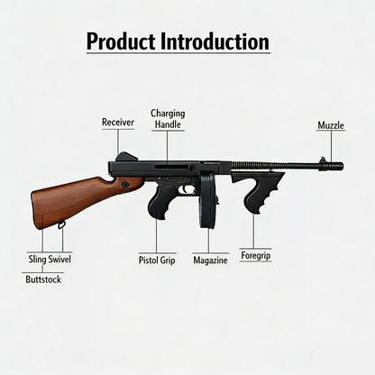 GQH Thompson M1A1 SMG Gel Blaster