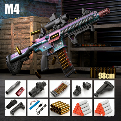 HD M4 Full Auto Nerf Gun Rifle