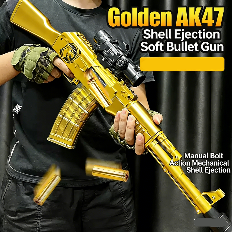 Handi AK47 Single Shot Shell Ejecting Nerf Gun