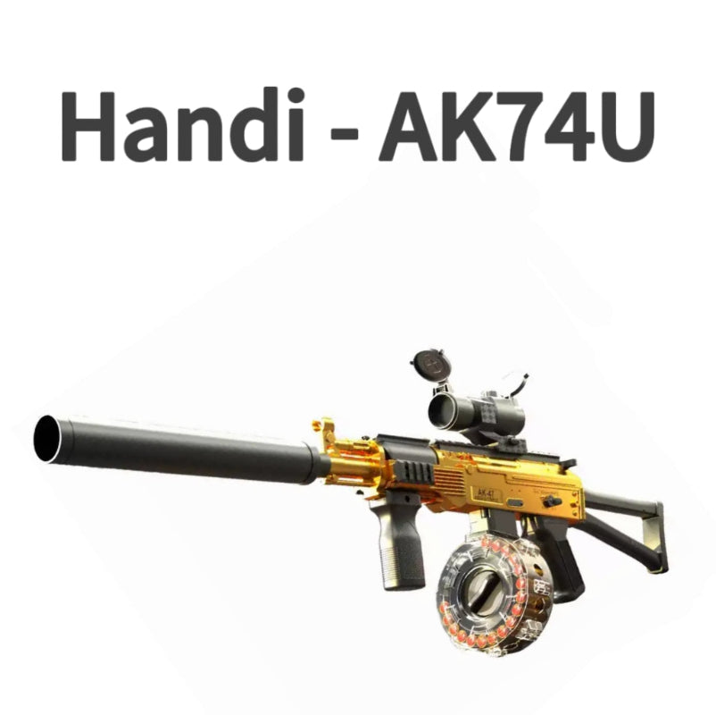 Handi AK74U Electric Shell Ejecting Nerf Rifle – Realistic Gel Blaster UK