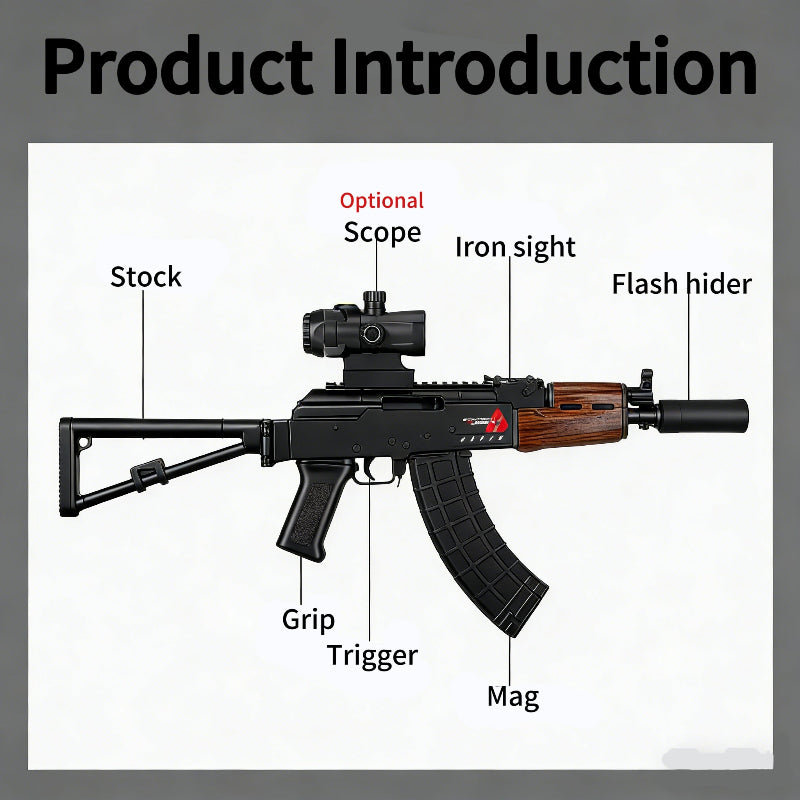 Handi AK74U Full Auto Gel Blaster