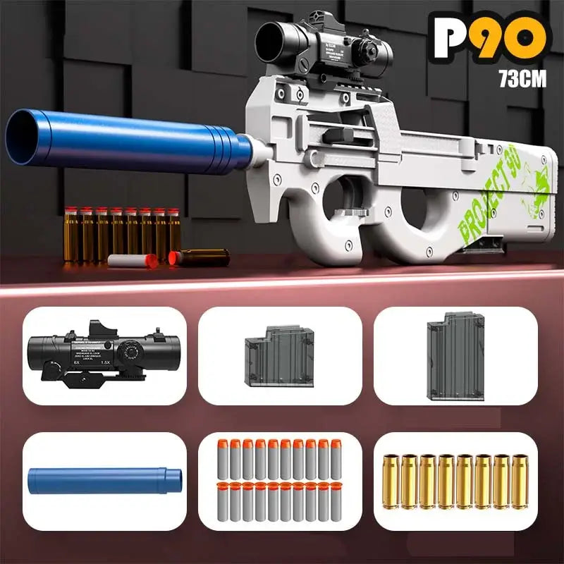 Handi Nerf P90 Manual Bolt-Action Nerf Gun