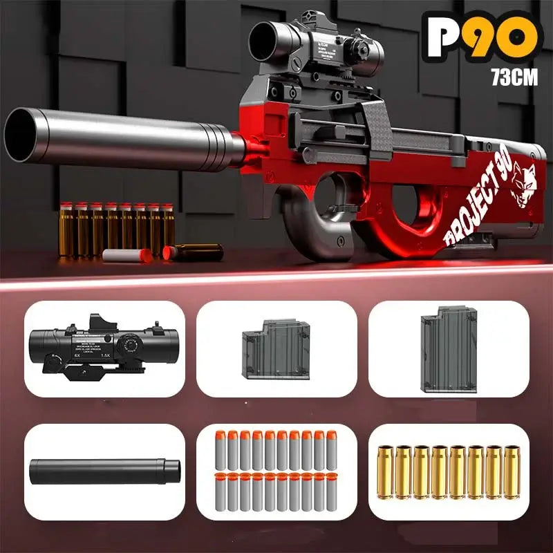 Handi Nerf P90 Manual Bolt-Action Nerf Gun