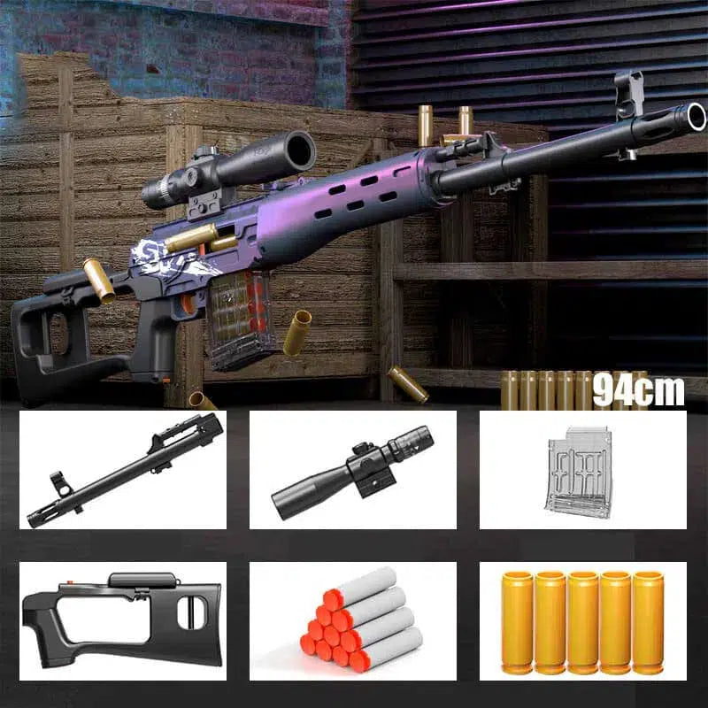 Handi SVD Bolt Action Nerf Sniper Rifle