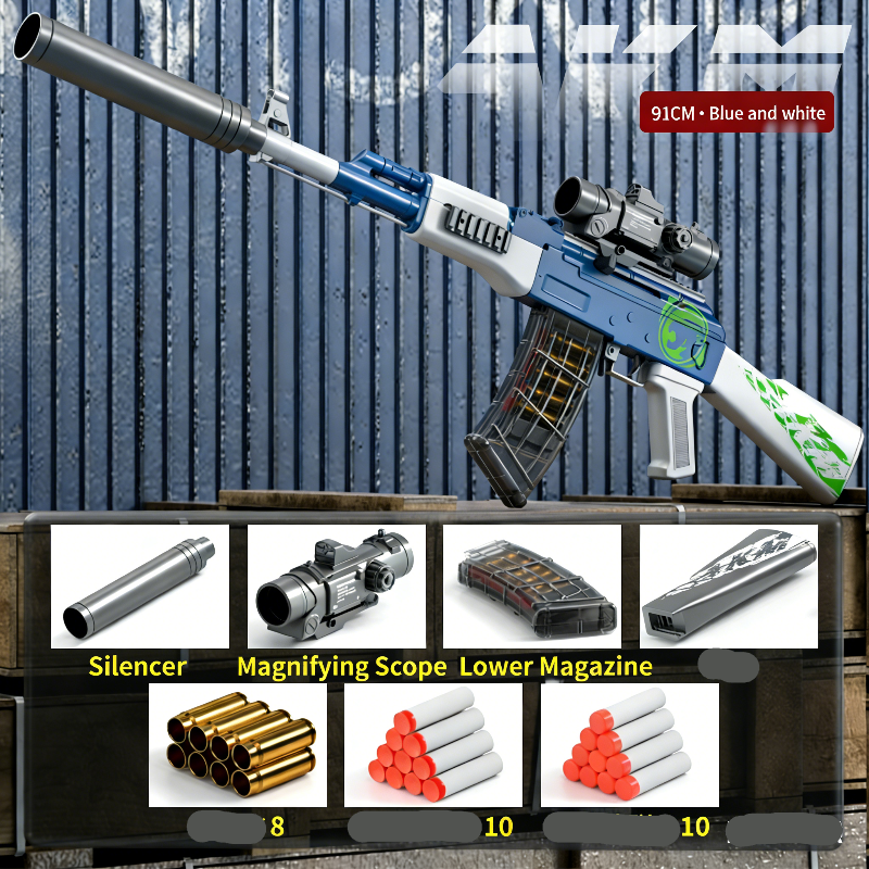 Handi AK47 Single Shot Shell Ejecting Nerf Gun