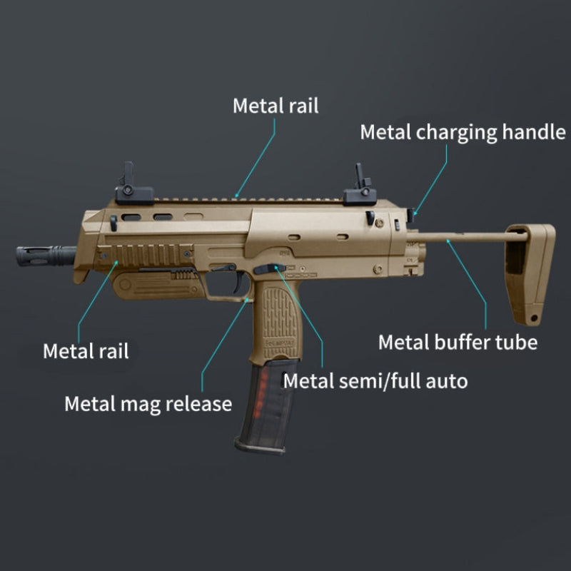 Hanke MP7 Electric Black Nerf SMG