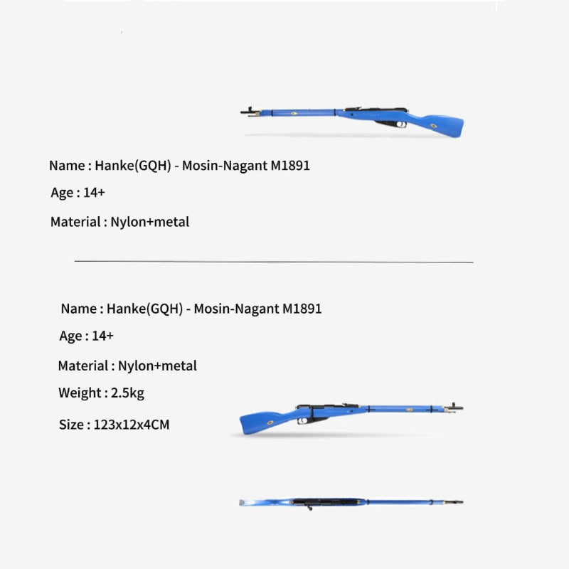 2-In-1 Hanke Mosin-Nagant M1891 Nerf Sniper