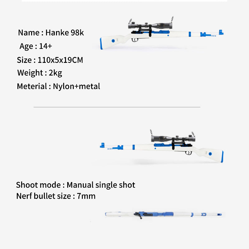 Hanke 98K Shell Ejecting Toy Sniper Rifle