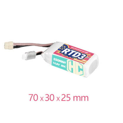 JIKEY 550mAh 14.8V 80C LiPo Battery