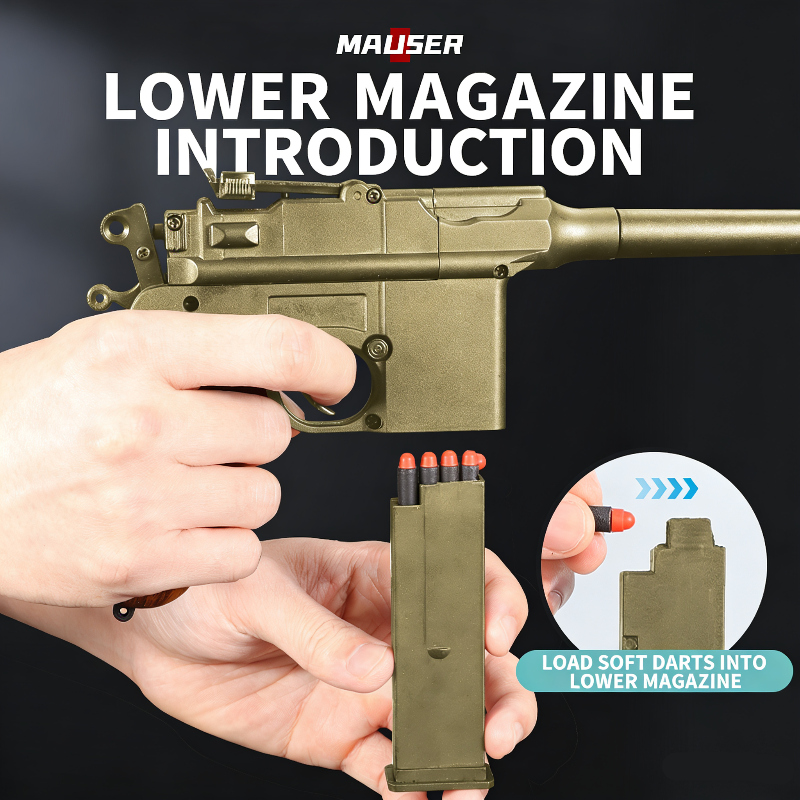 JY Mauser C96 Toy Single Shot Nerf Pistol