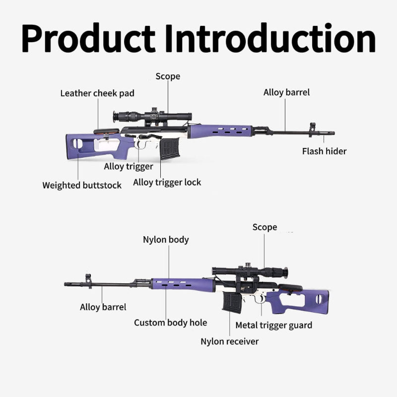 JY SVD Bolt Action Toy Sniper Rifle