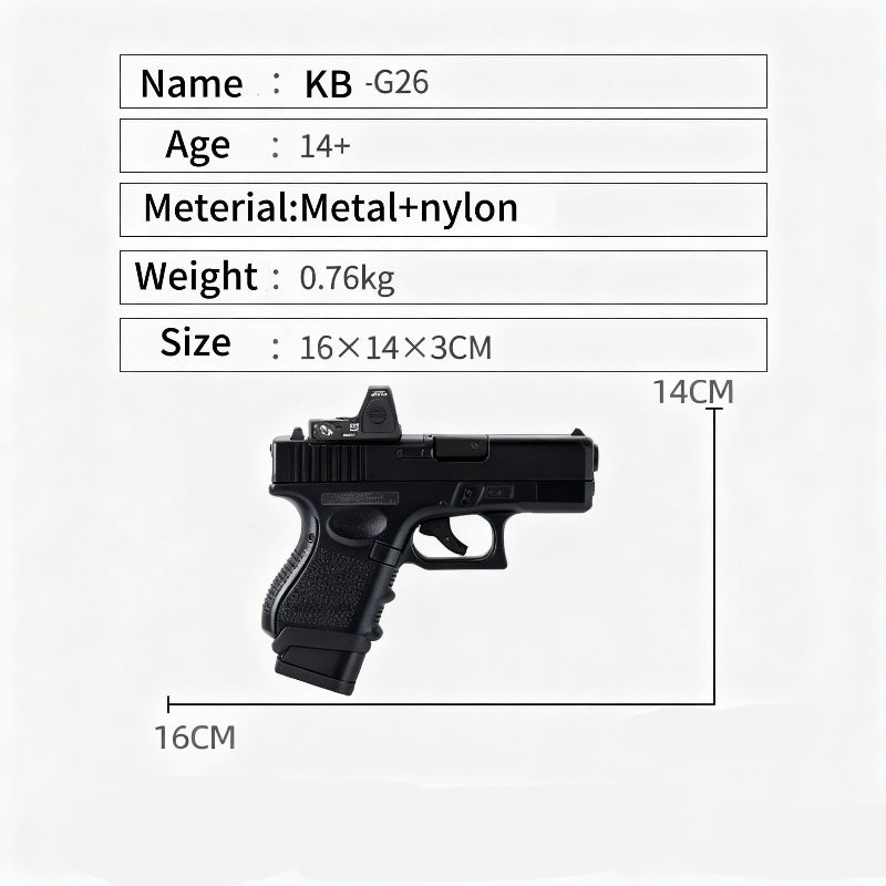 KB G26 Electric Mini Gel Blaster Pistol