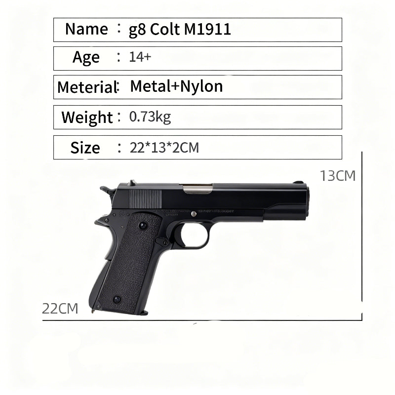 KB M1911 Black Electric Pistol Orbeez Gun